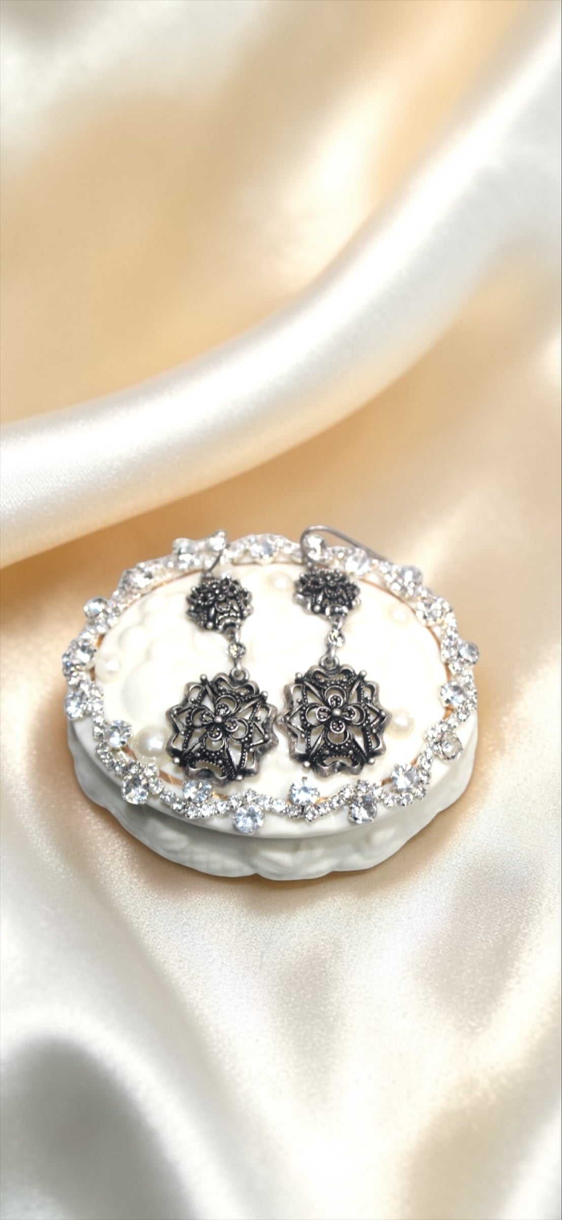 Dracula’s Muse Gothic Filigree Earrings