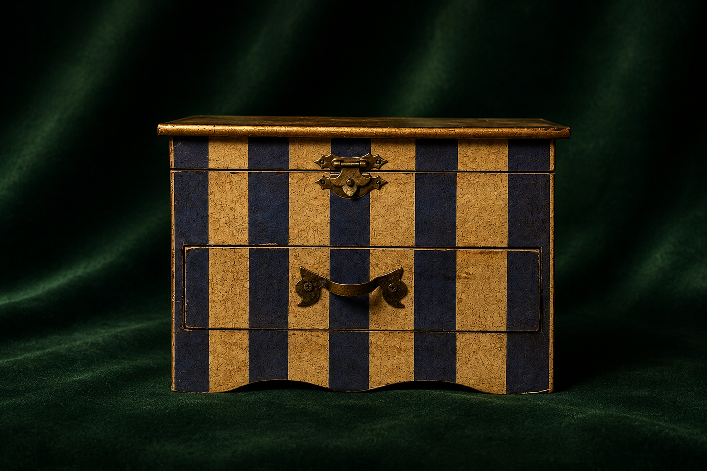 Vintage circus bear jewelry chest
