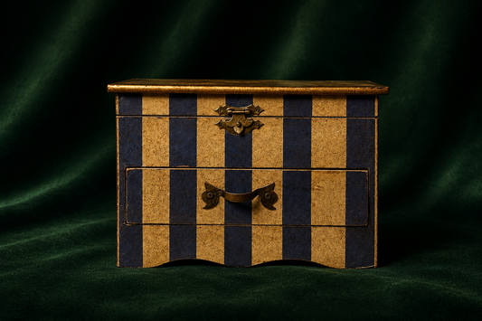 Vintage circus bear jewelry chest