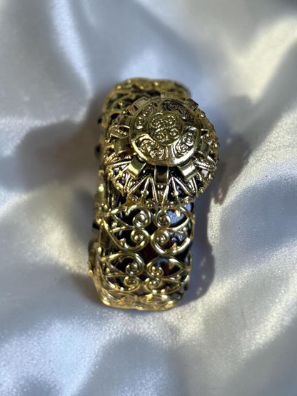 Rare Vintage Mini Filigree Perfume Bottle Czech c. 1930s–1940s