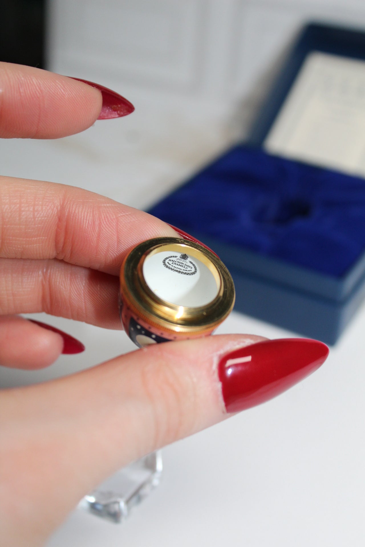 May all your dreams come true Halcyon Days egg trinket￼