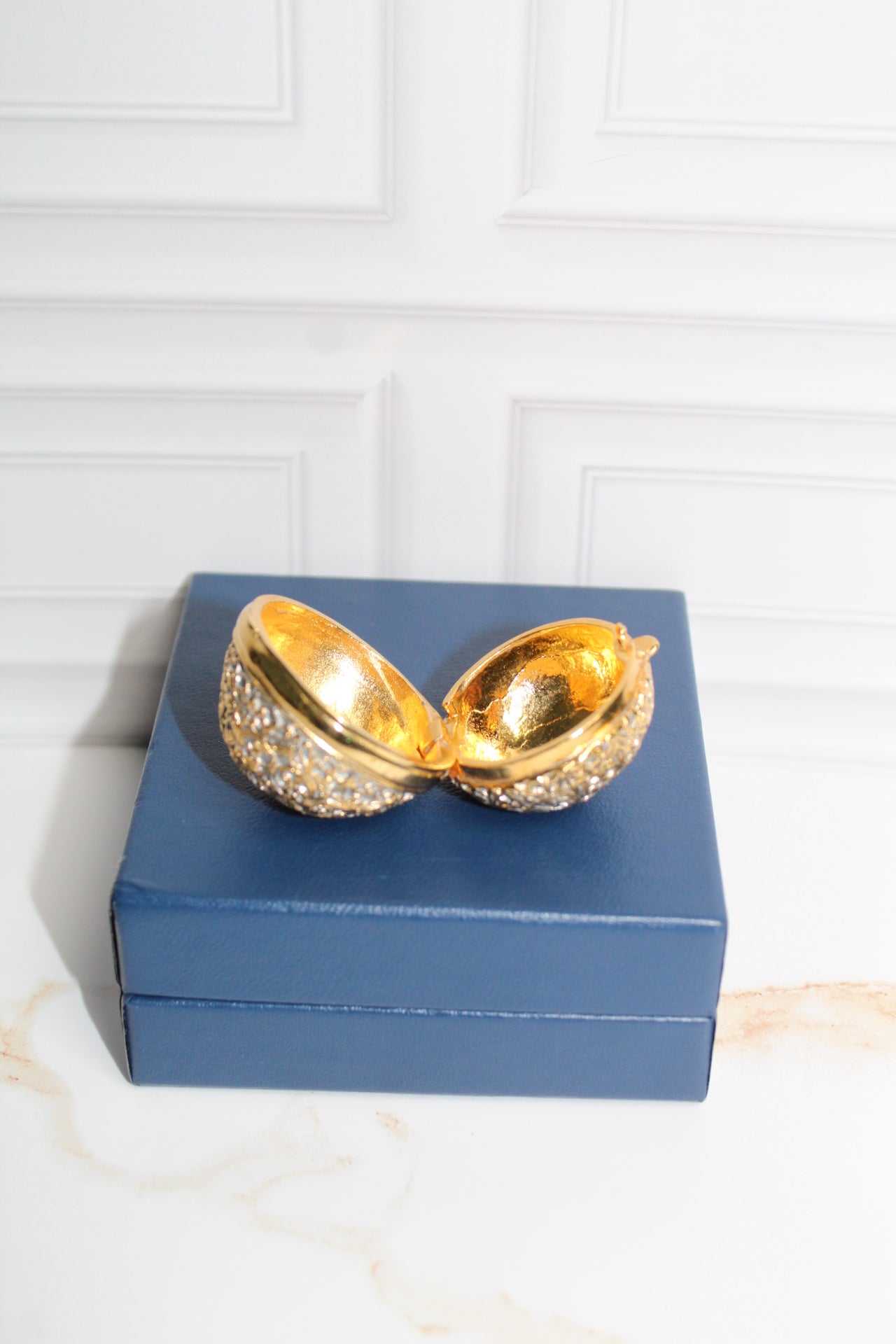 Gilded Lace Dream Vintage Gold Filigree Trinket Box