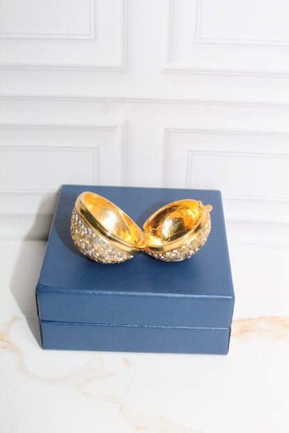 Gilded Lace Dream Vintage Gold Filigree Trinket Box