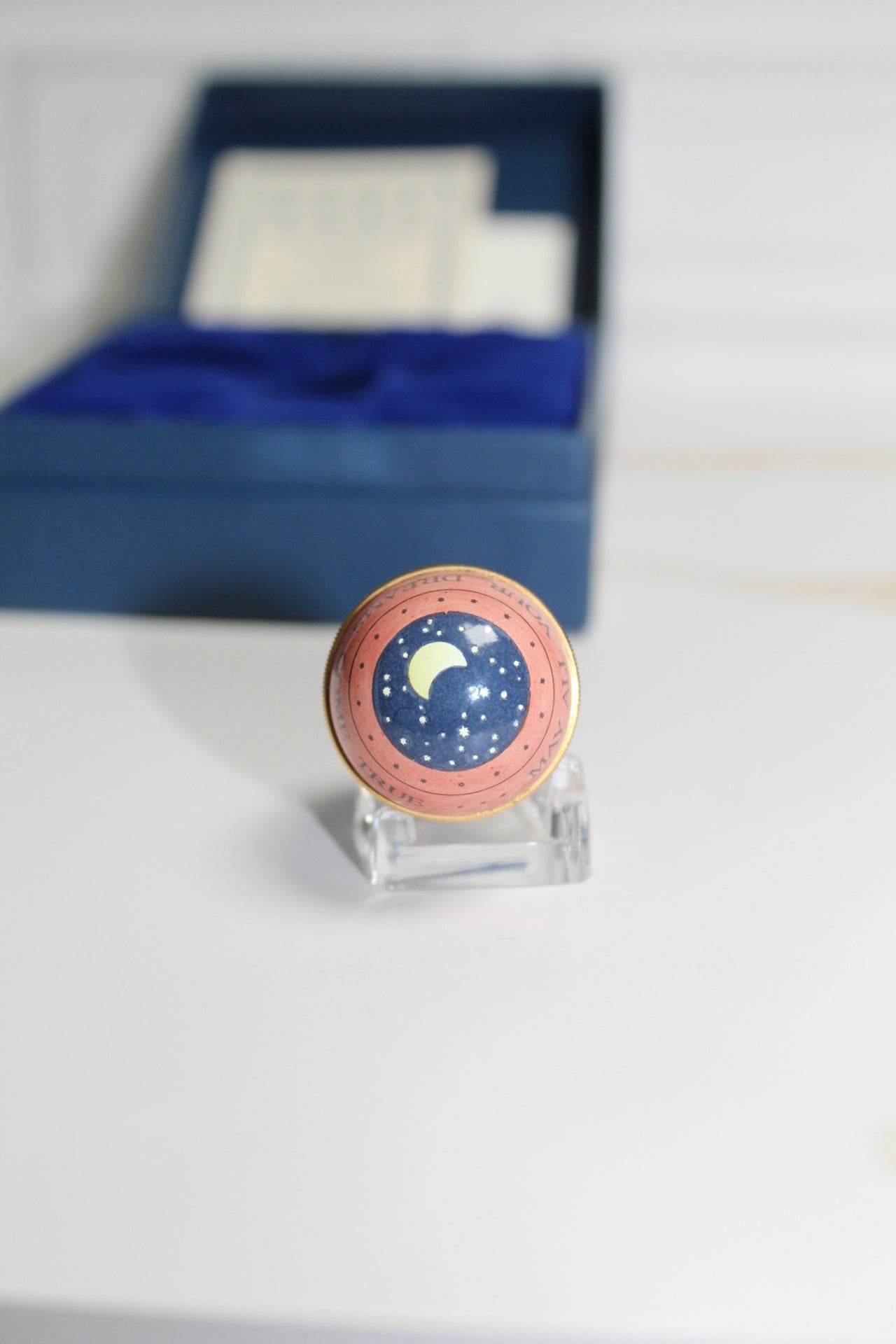 May all your dreams come true Halcyon Days egg trinket￼