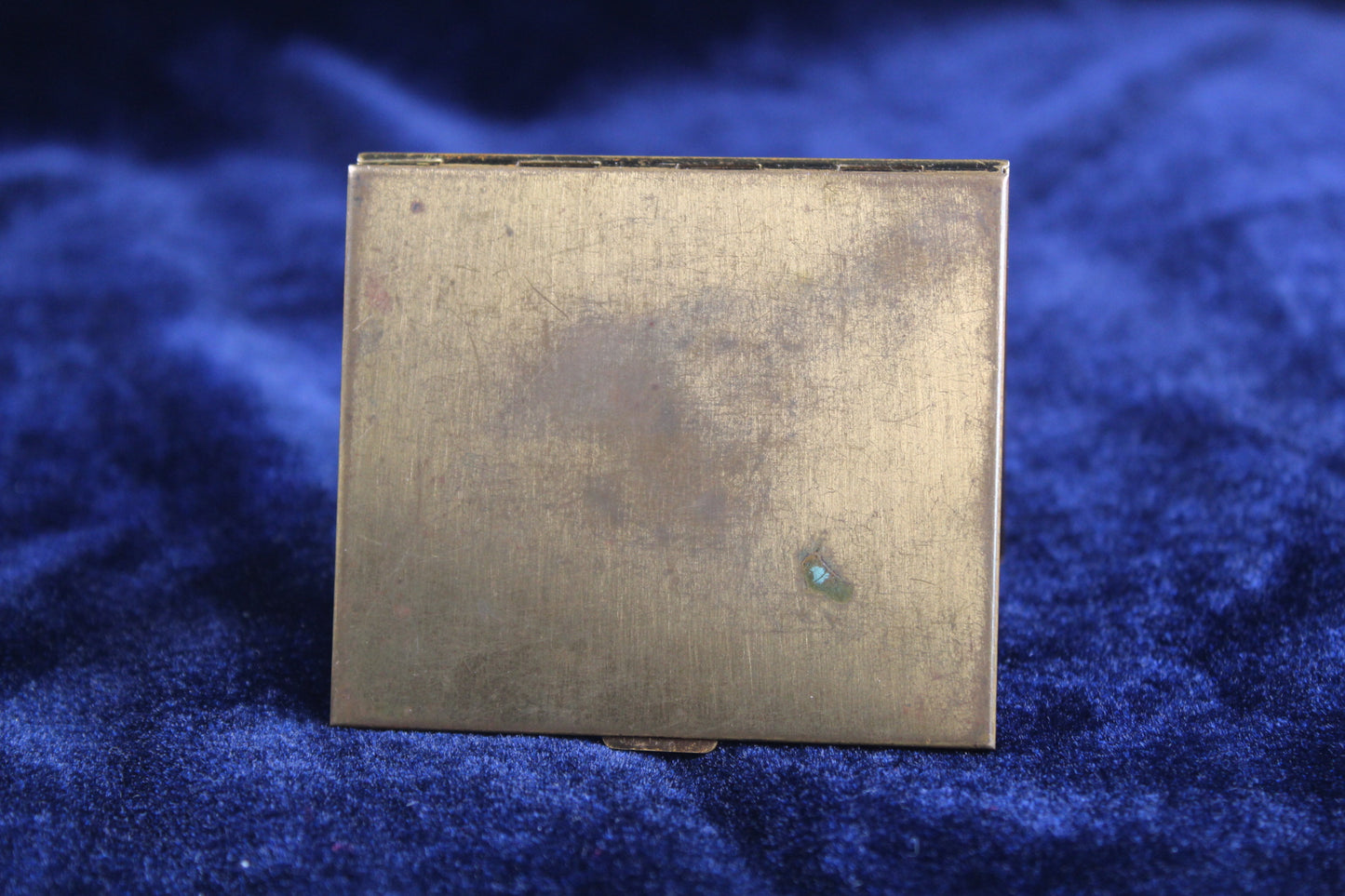 RARE Vintage 1960s Undersea Shadowbox Compact – Real Seahorse and Seashells, Threaded Sea Flora, Gold Tone Vanity Case