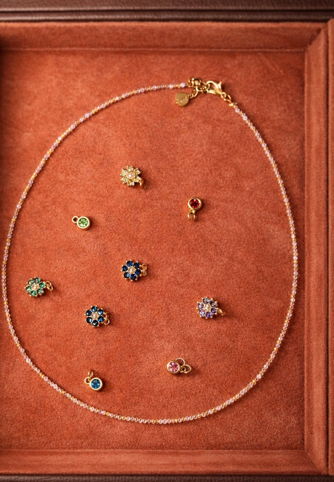 Moonveil sunstone necklace