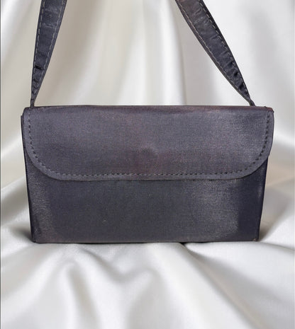 1940s Volupte Carryall Purse Compact – Lucite & Rhinestone