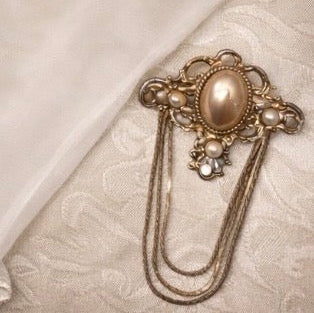 Pearl Cascade Brooch
