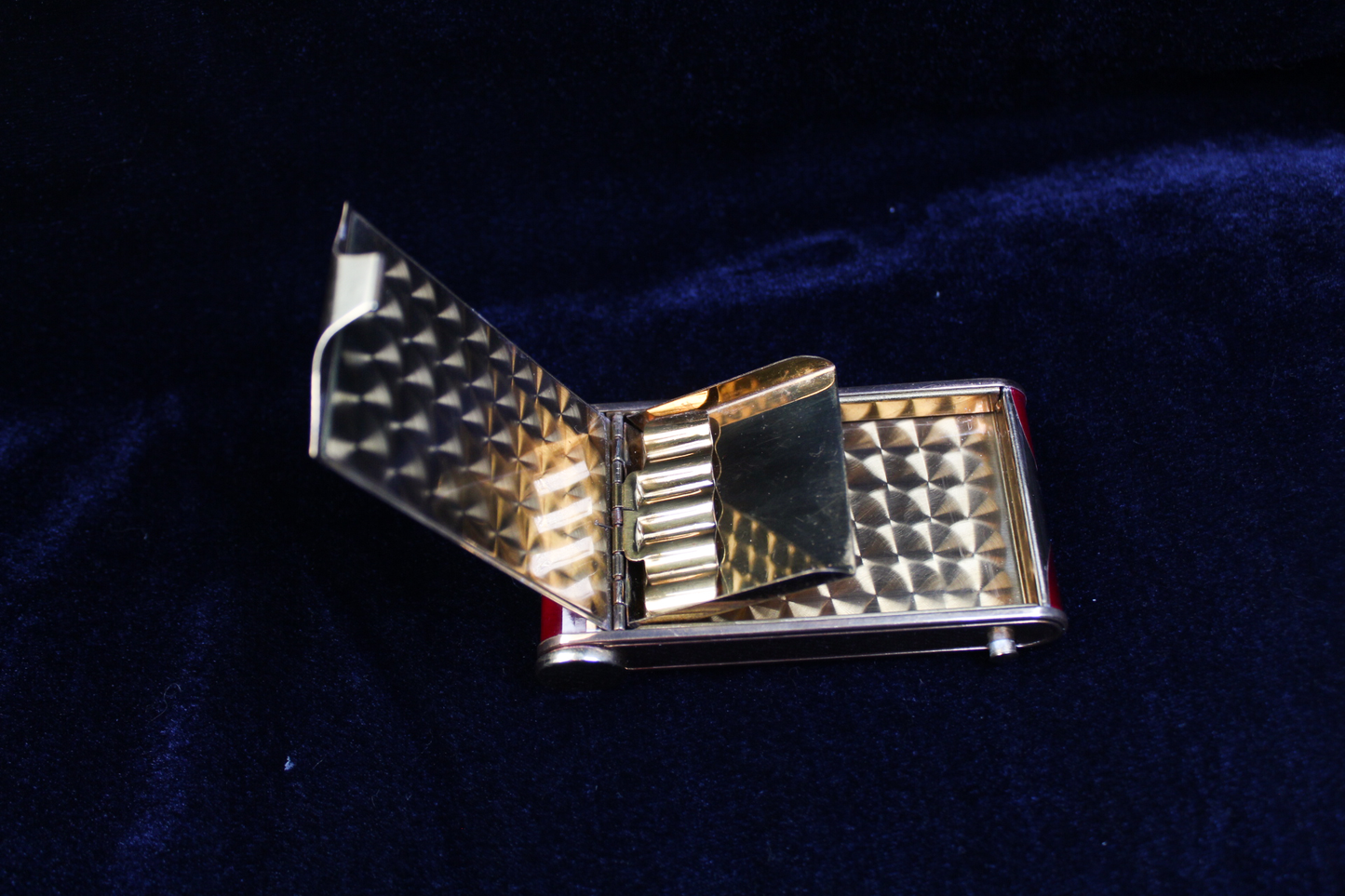 Rare 1940s German Novelty Camera Power Compact & Tortoiseshell Cigarette Holder Set