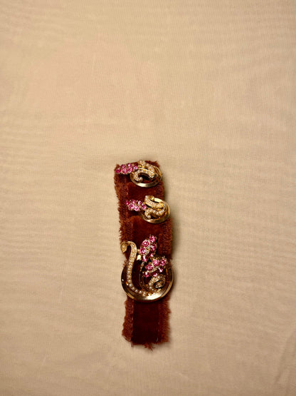 1940s pink Lilly’s retro  brooch & earrings