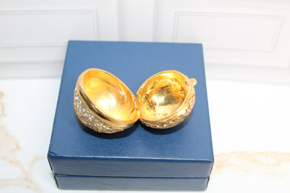 Gilded Lace Dream Vintage Gold Filigree Trinket Box
