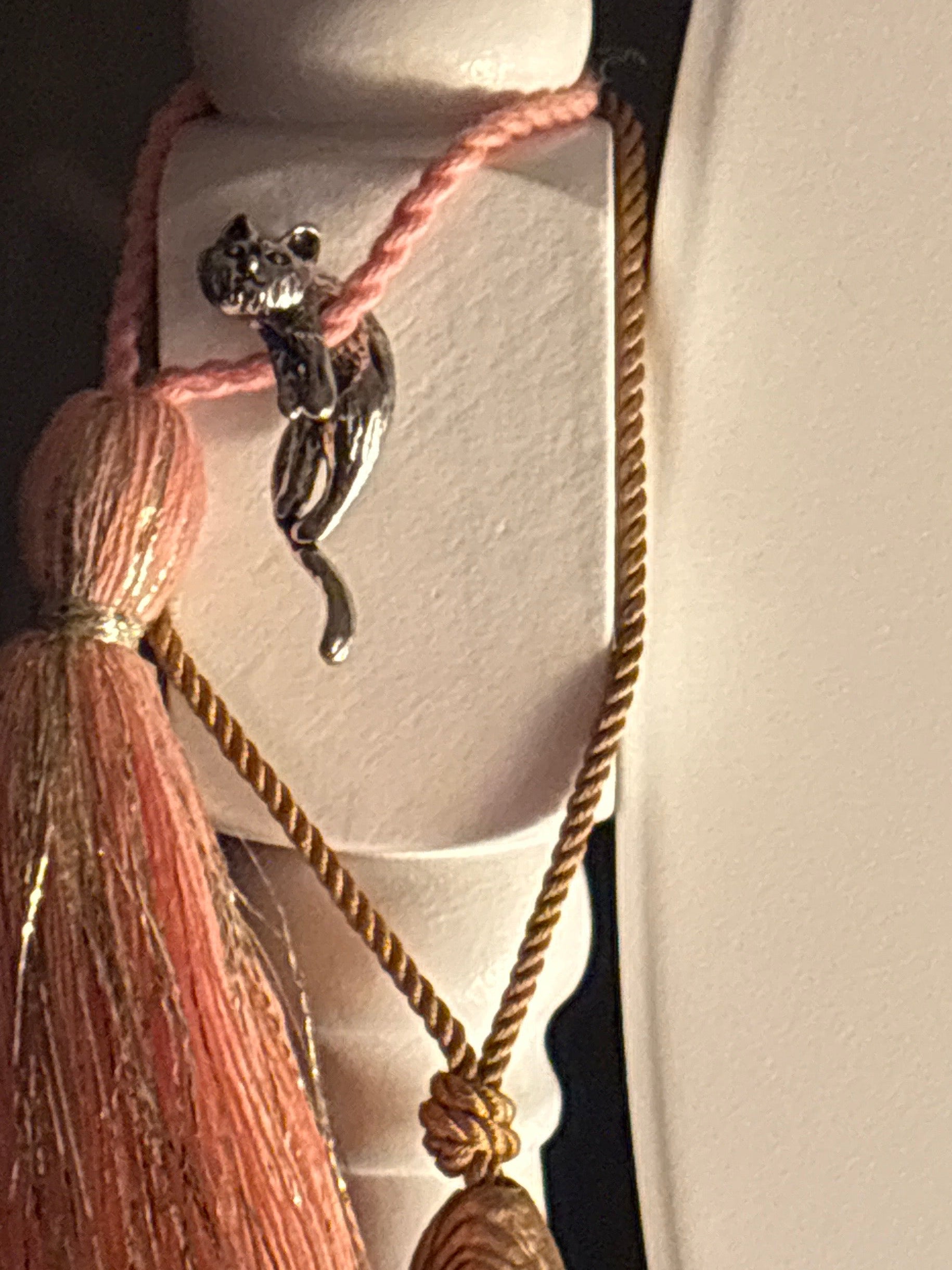 Hare trinket silver tone