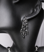 Sultry eye catching vintage jeweled Earrings