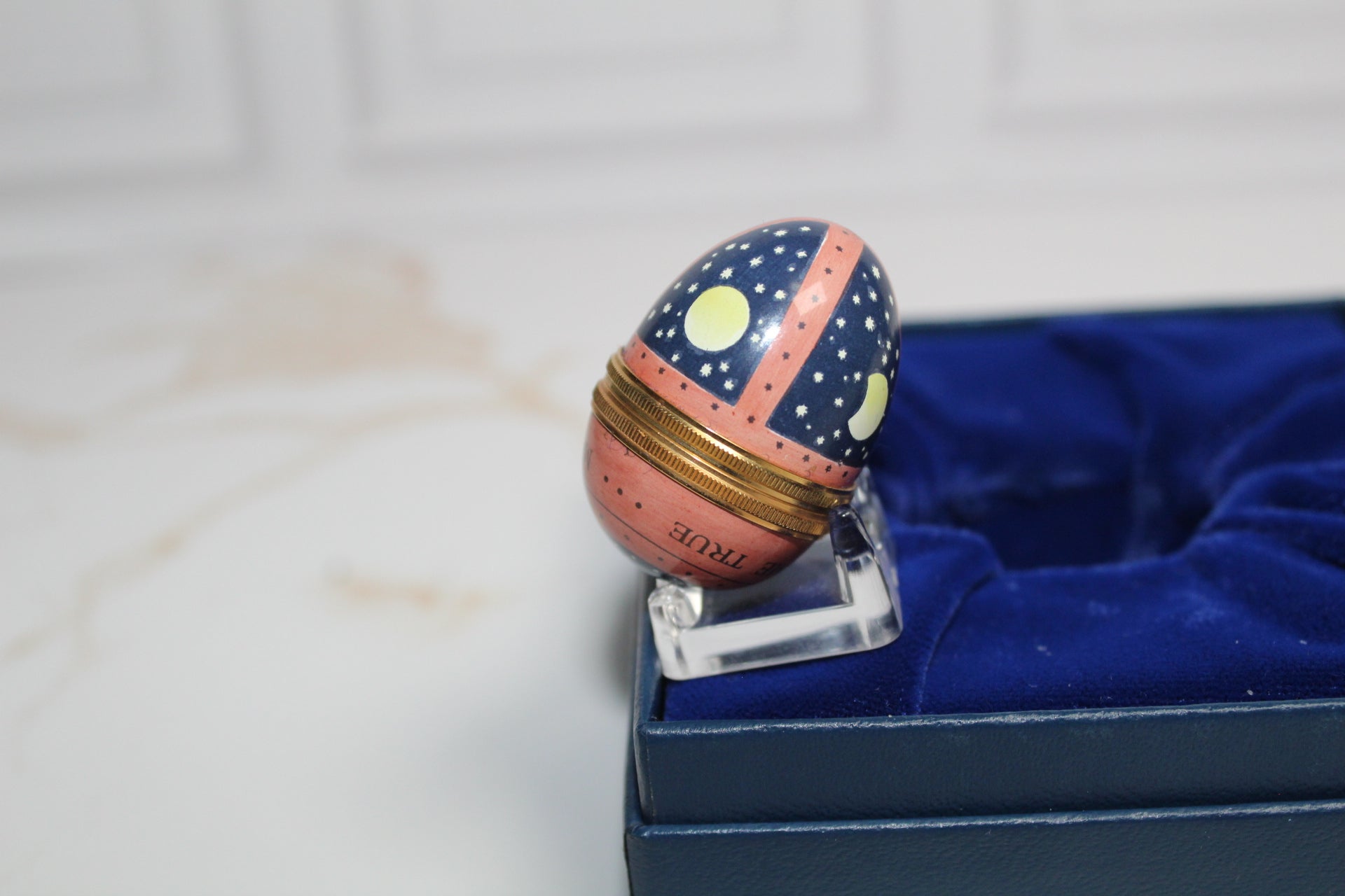 May all your dreams come true Halcyon Days egg trinket￼