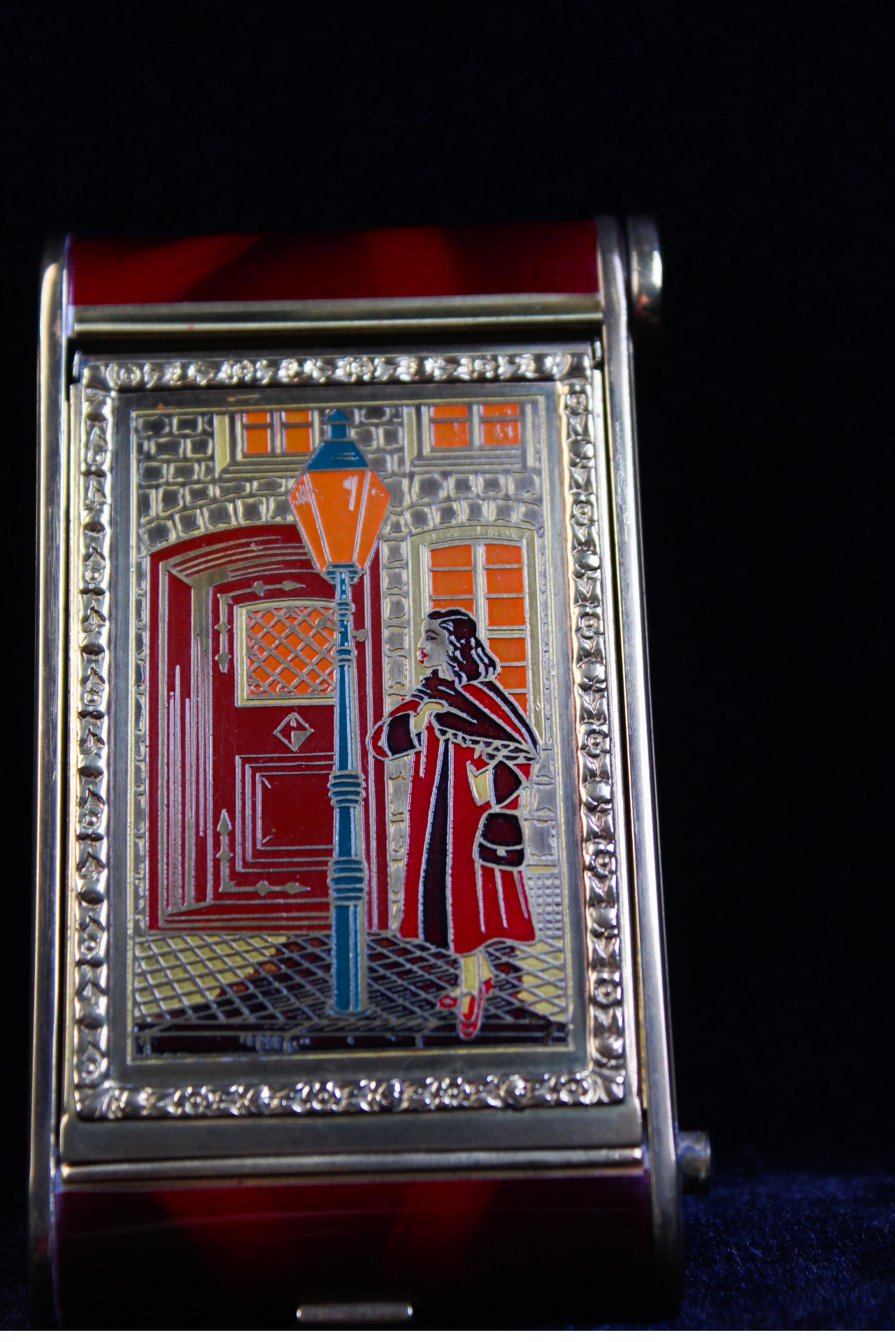 Rare 1940s German Novelty Camera Power Compact & Tortoiseshell Cigarette Holder Set
