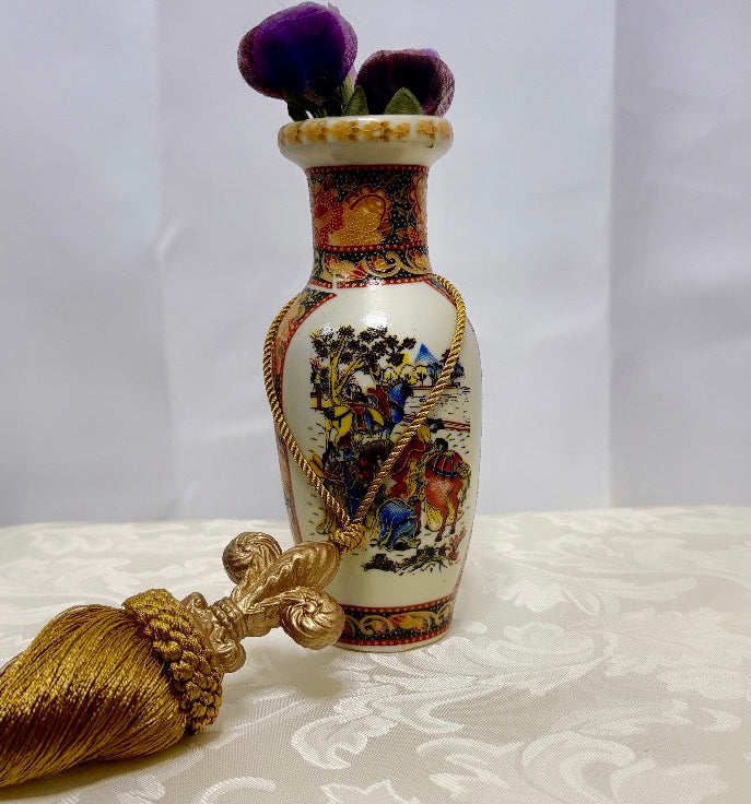 Vintage Japanese Satsuma-Style Porcelain Vase