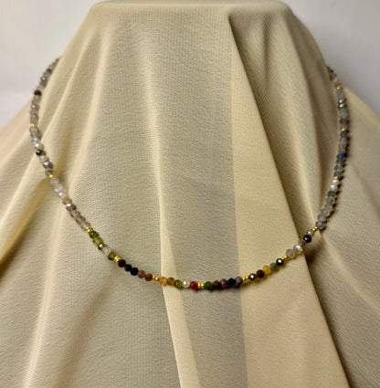 Labradorite Moon wish necklace