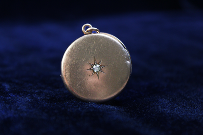 Antique Foster& Bailey Gold Diamond Locket