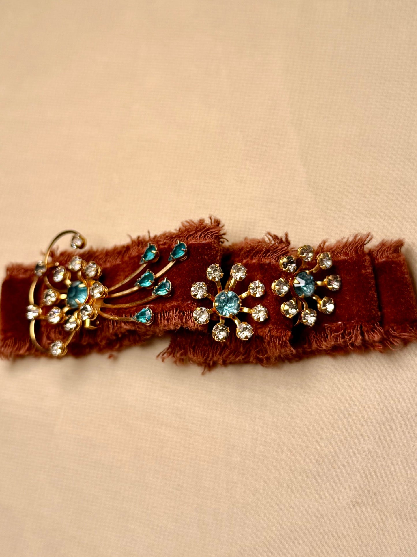 1950’s Starburst Brooch & Earring Set
