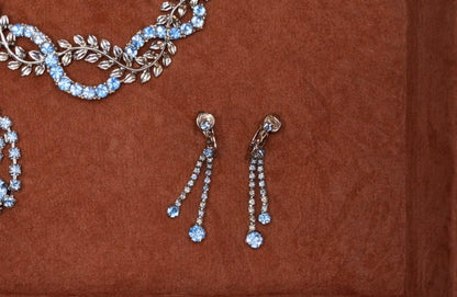 1957 blue droplit radiance earrings