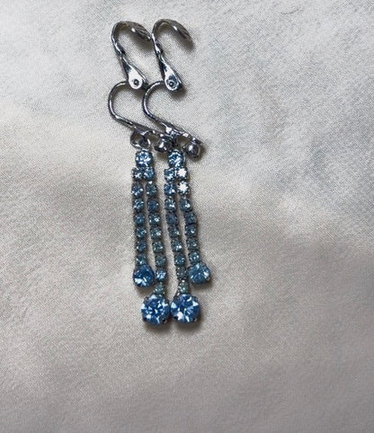1957 blue droplit radiance earrings