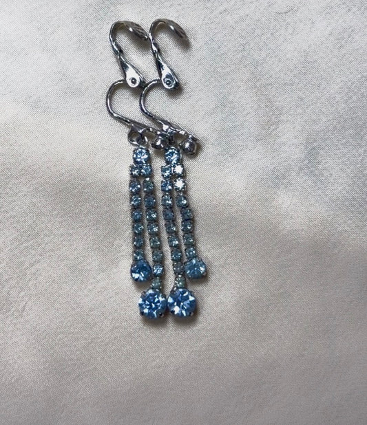 1957 blue droplit radiance earrings