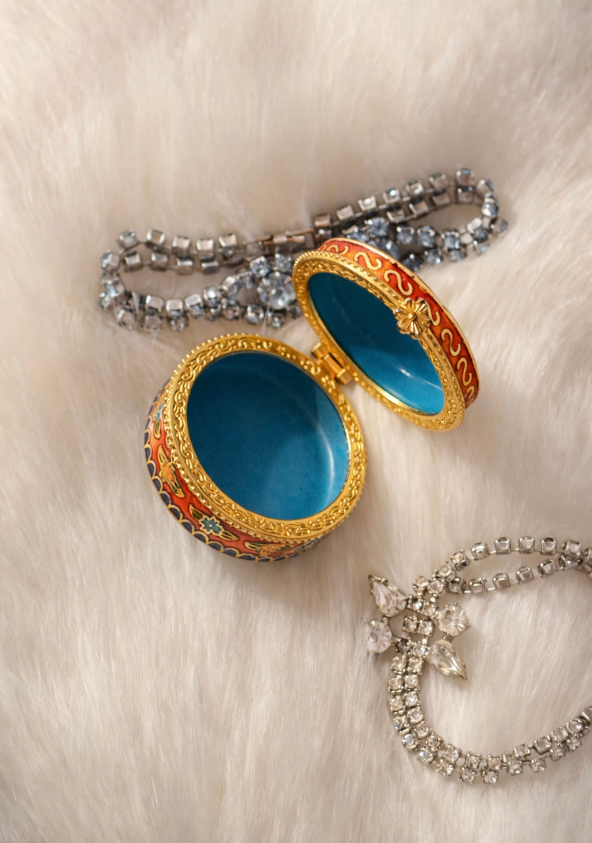 Fire & Sky Cloisonné Butterfly Keepsake trinket