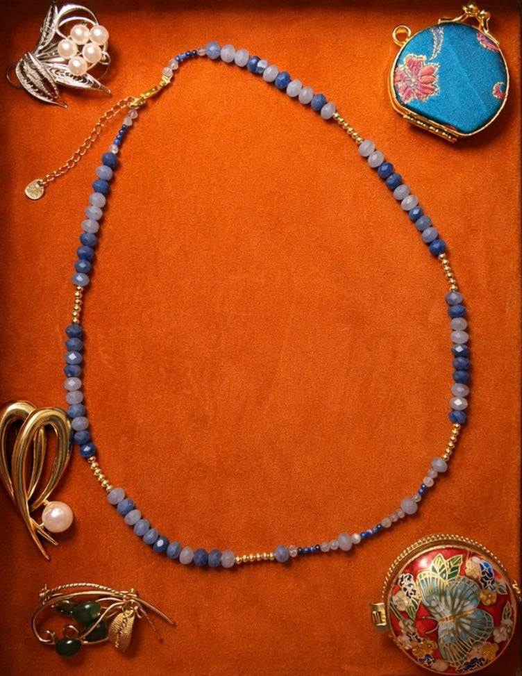 Azure Moonfall aventurine Necklace