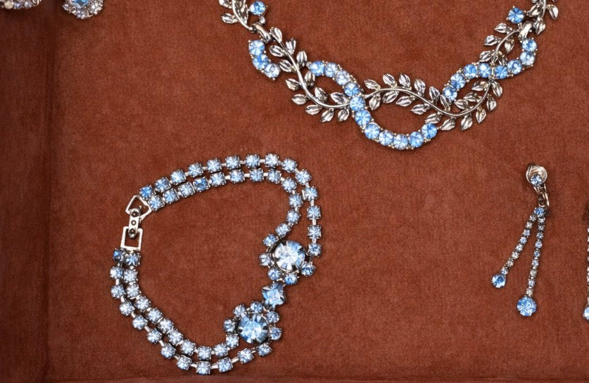 1957’ blue radiance tennis bracelet