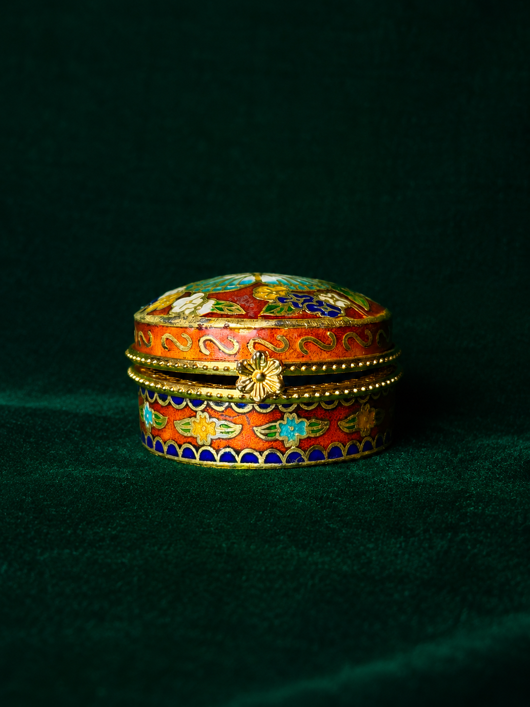 Fire & Sky Cloisonné Butterfly Keepsake trinket