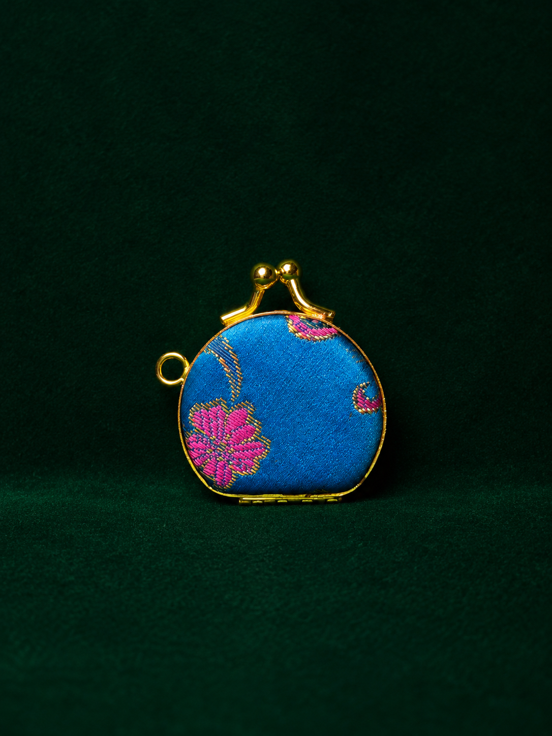 Blossom moiré Coin-Purse Mirror