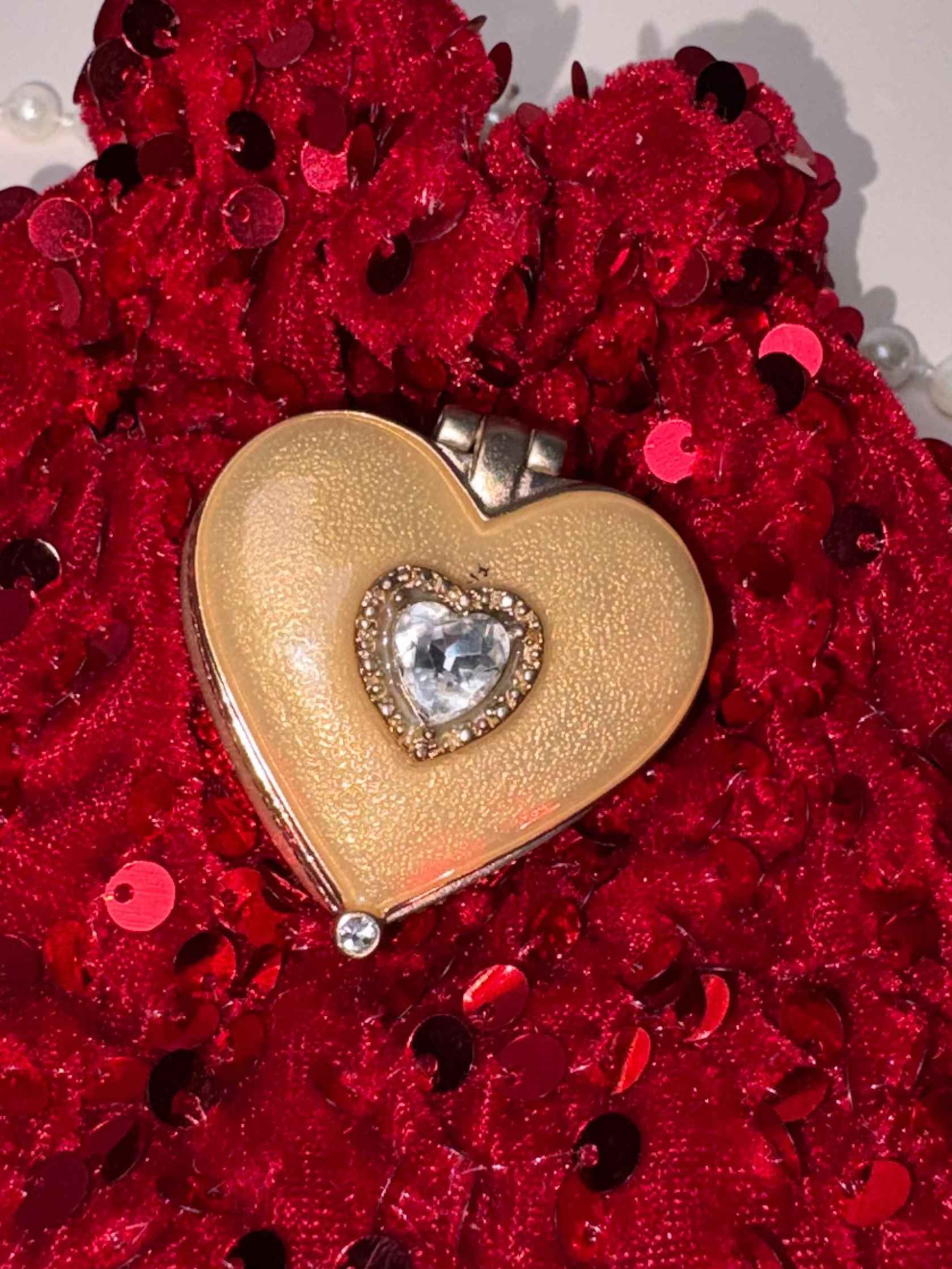 Vintage Heart Trinket Box