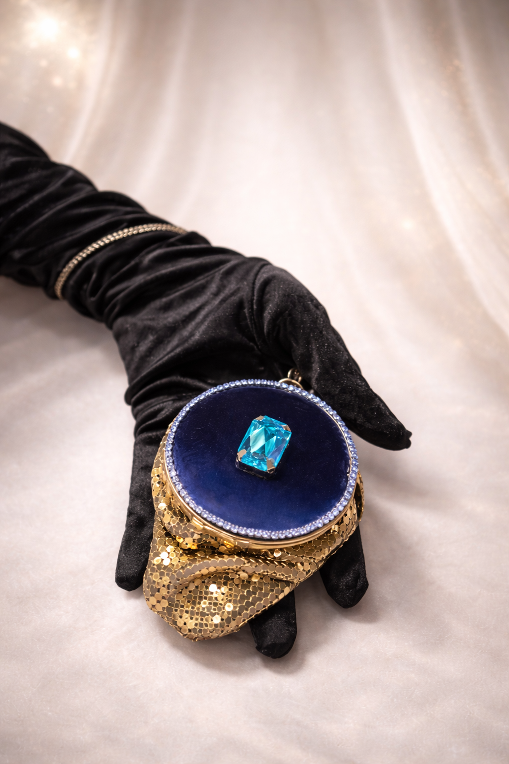 Blue Dreams– Vintage Purse Compact