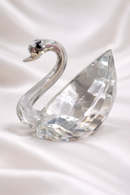 Crystal Swan Figurine