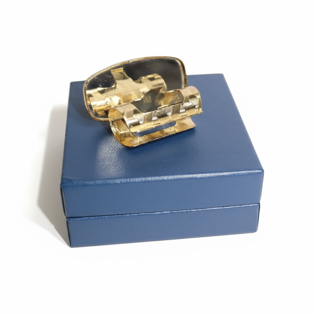 Golden Garden Whisper Vintage Floral Lipstick Holder