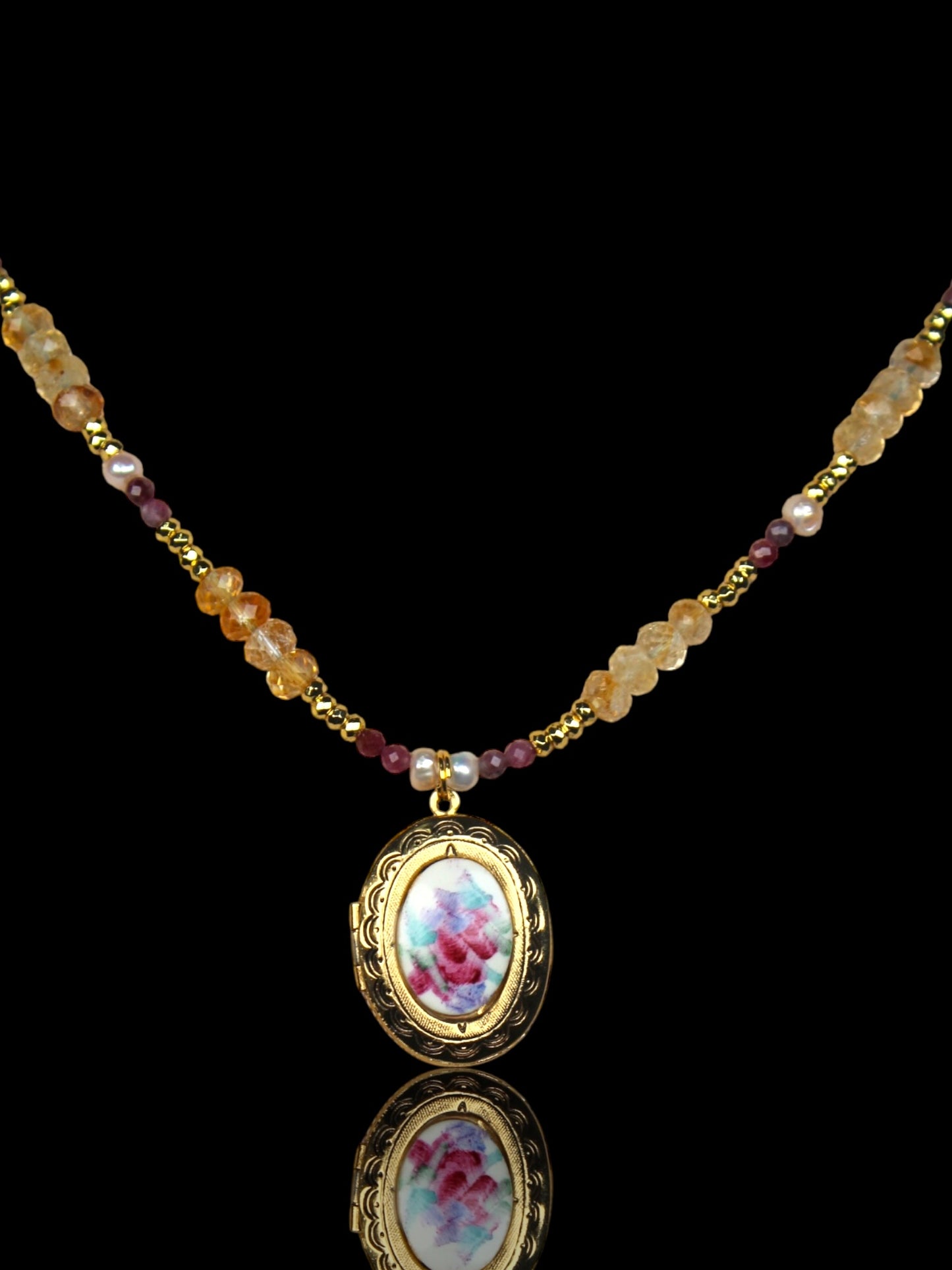 Golden Reverie Citrine Locket