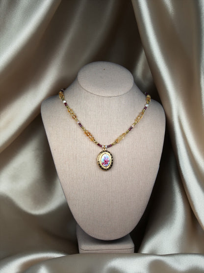 Golden Reverie Citrine Locket