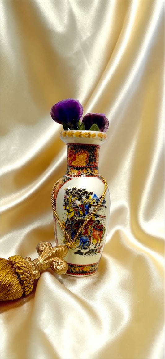Vintage Japanese Satsuma-Style Porcelain Vase