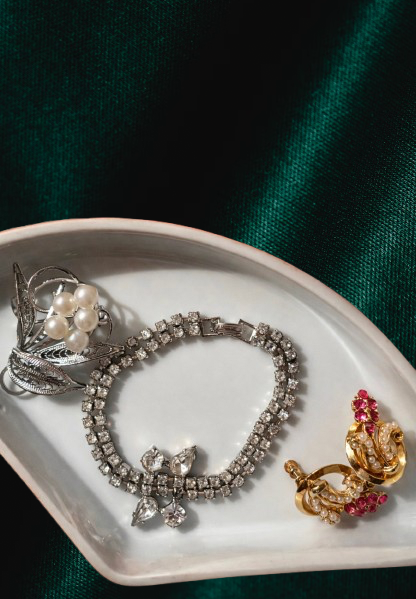 Jaestial Celeste Quartet Rhinestone Tennis Bracelet Silver-Tone