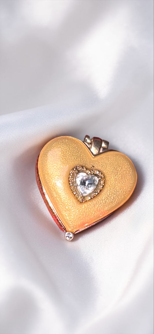Vintage Heart Trinket Box