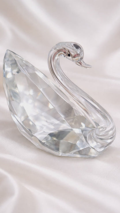 Crystal Swan Figurine