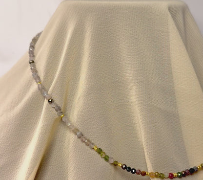 Labradorite Moon wish necklace
