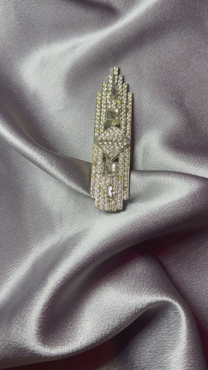 Art Deco 1920’s Radiance Bar Brooch