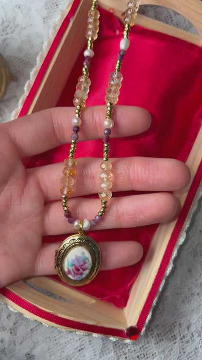 Golden Reverie Citrine Locket