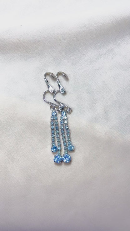 1957 blue droplit radiance earrings